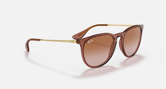 ERIKA CLASSIC Sunglasses in Transparent Light Brown and Gradient