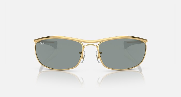 Ray-Ban OLYMPIAN I DELUXE サングラス OLYMPIAN I DELUXE Sunglasses in Arista Gold and Blue - RB3119M