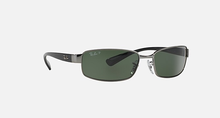 Rb3364 Polarized Sunglasses in Gunmetal Frame and Green Polarized