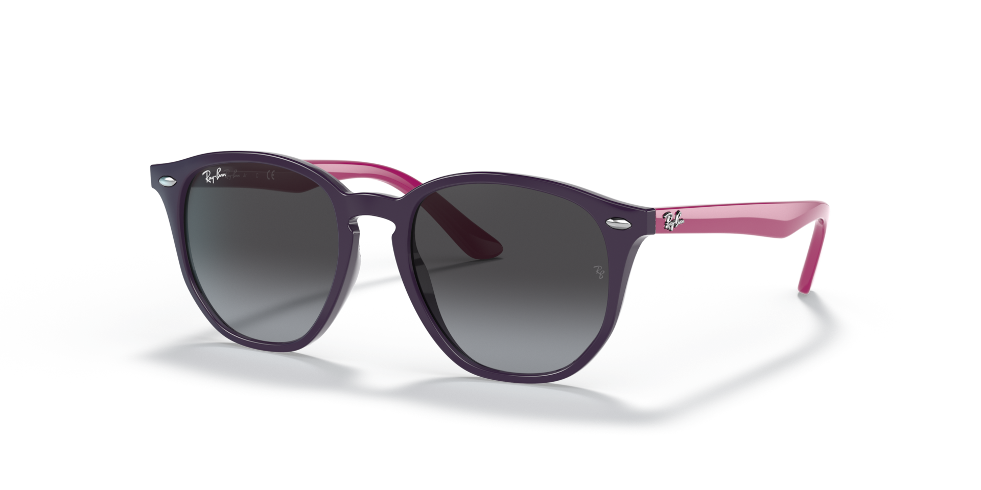 Ray-Ban Rb9070s Kids Lunettes De Soleil - Monture Fuchsia Verres Gris 46-16 75 €