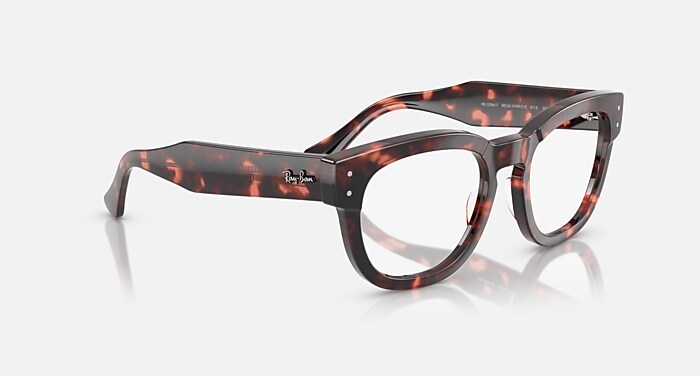 MEGA HAWKEYE OPTICS メガネ ピンクハバナ と クリア (50-21