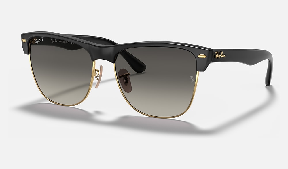 CLUBMASTER OVERSIZED Sunglasses in Black and Grey Polarized