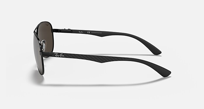 CARBON FIBRE Sunglasses in Black and Grey Polarized - RB8313 | Ray
