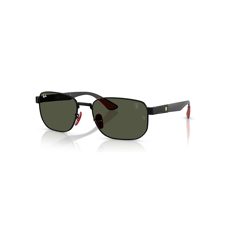 Ray-Ban Sunglasses   Scuderia Ferarri Collection - Matte Black Frame Green Lenses 59-19, RB8329M