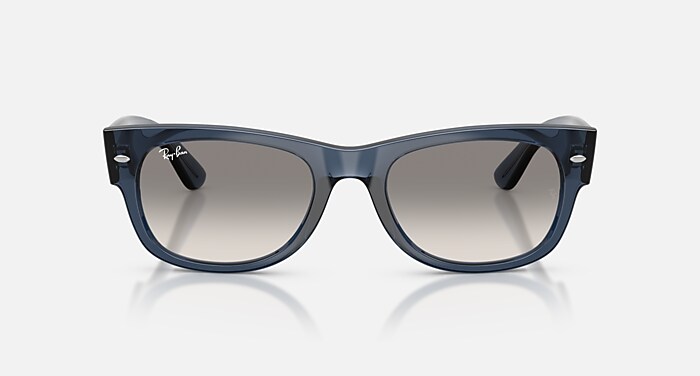MEGA WAYFARER II サングラス 透明ダークブルー と クリア
