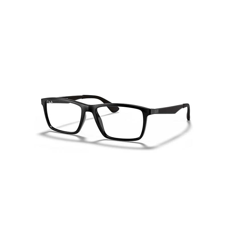 Ray-Ban Eyeglasses   Optics - Black Frame Clear Lenses Polarized 53-17, RB7056