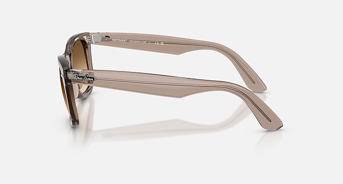 WAYFARER EASE サングラス 透明ライトブラウン と クリア諧調 ブラウン