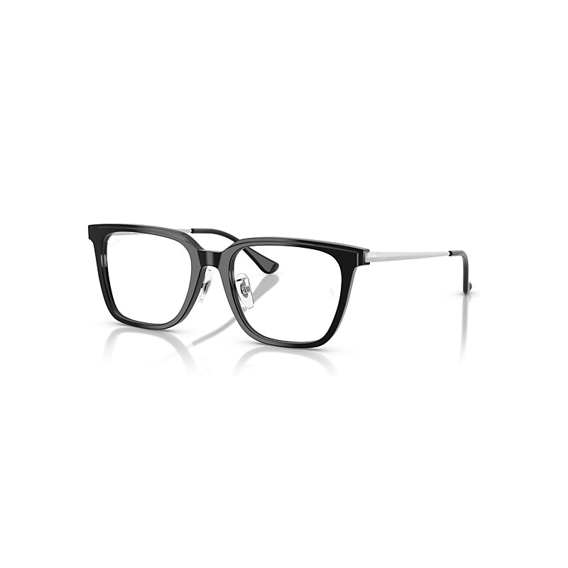 Ray-Ban Eyeglasses Unisex Rb5442d Optics - Silver Frame Clear Lenses Polarized 52-18