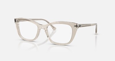 Ray-Ban RB3326 004/8U 57口16 140 RB5433 OPTICS CHANGE Eyeglasses with Photo Waves Purple and Clear