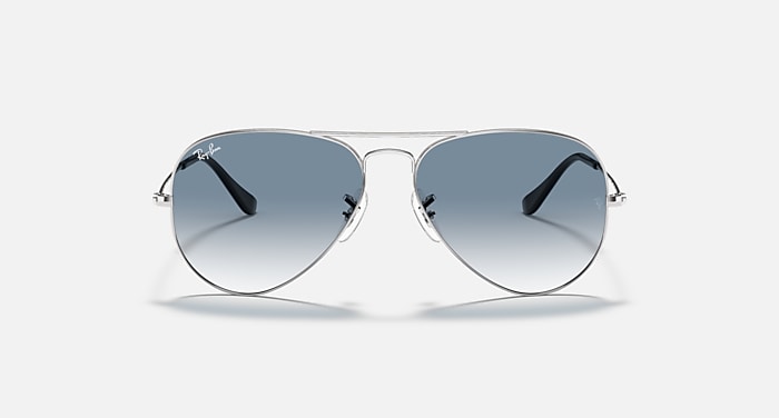 AVIATOR GRADIENT Sunglasses in Silver and Light Blue  display picture 2