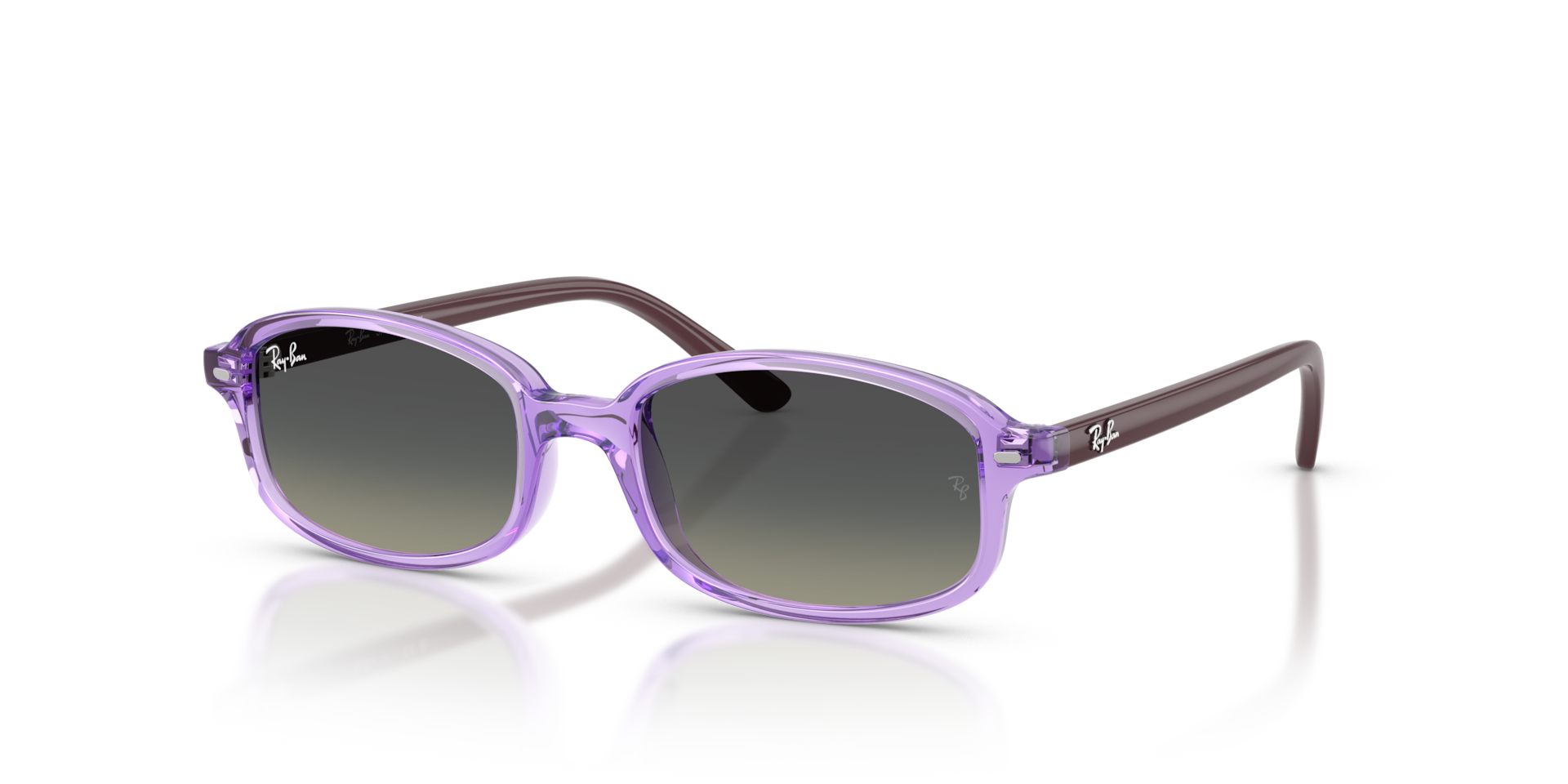 Ray-Ban Rb9132s Kids Lunettes De Soleil - Monture Violet Fonc Verres Gris 49-17 75 €