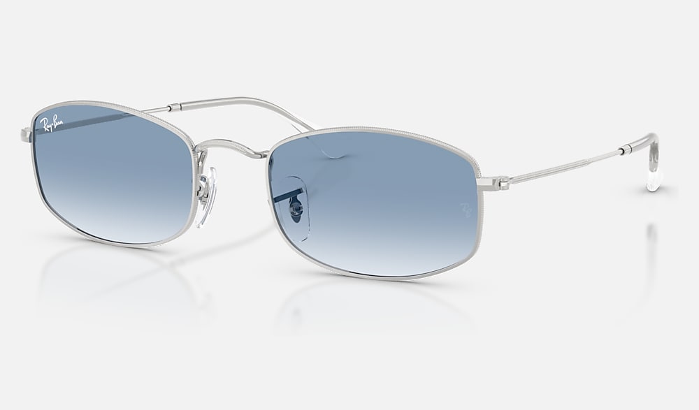 RB3832 Sunglasses in Silver and Clear Gradient Blue - RB3832 | Ray