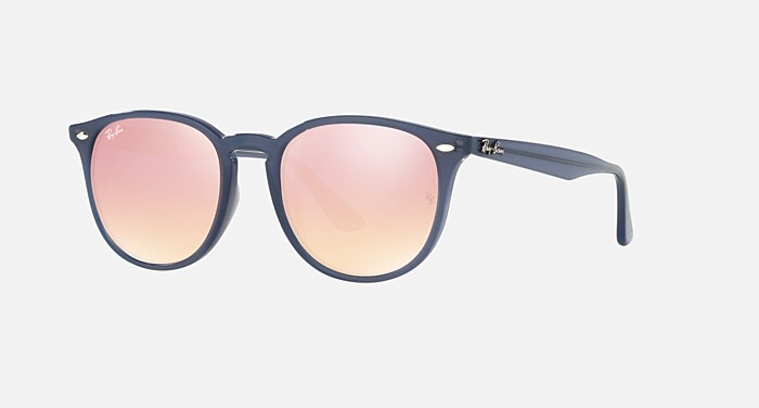 RB4259F Sunglasses in Blue and Pink Gradient Mirror (53-20