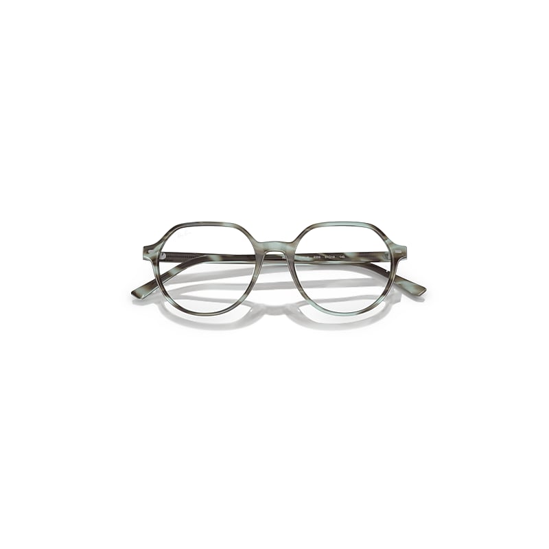 Ray-Ban  Eyeglasses Striped Green Frame  Lenses Polarized 51-18