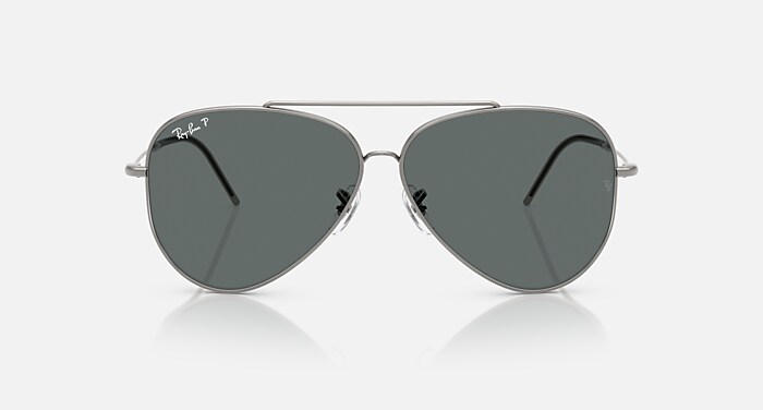 Ray-Ban AVIATOR REVERSE　レイバン　サングラス　美品 AVIATOR REVERSE ポラライズド（偏光） サングラス ガンメタル と 偏光
