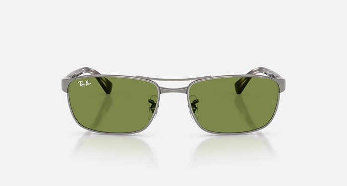 RB3778 Sunglasses in Gunmetal and Green (60-18) - RB3778  display picture 1