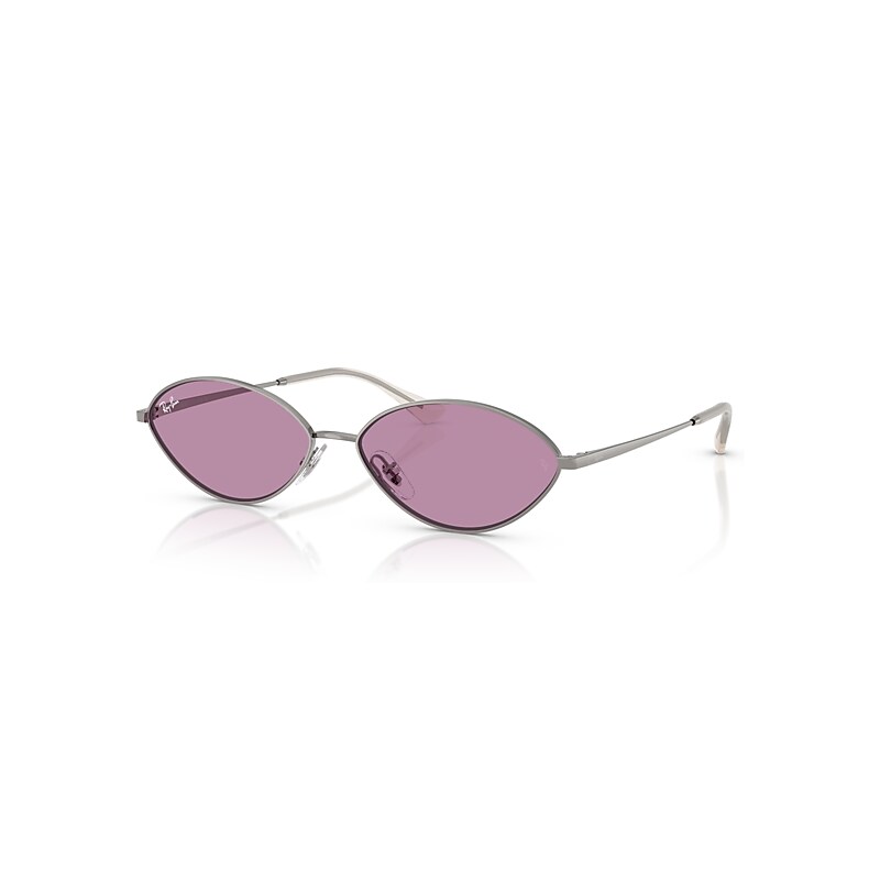 Ray-Ban Sunglasses  Kai Bio-Based - Gunmetal Frame Violet Lenses 56-15, RB3757