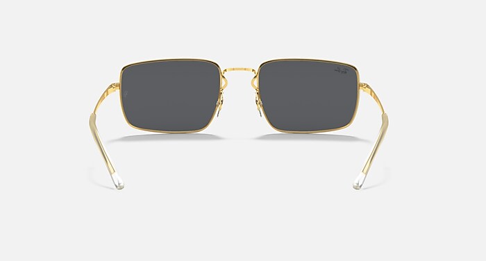 小物 RB3669F Rb3669f Sunglasses in Black On Gold Frame and Dark Grey Lenses (57