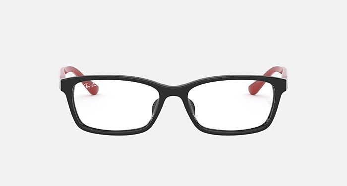 Rb5318d Polarized Eyeglasses in Black Frame and Clear Lenses (55