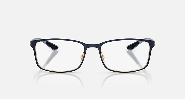 RB8424 OPTICS メガネ Blue & Arista Gold と クリア (57-18) - RB8424