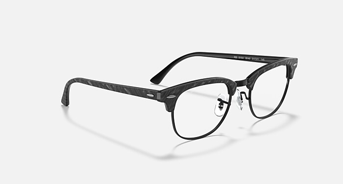 CLUBMASTER MARBLE OPTICS Eyeglasses with Black and Clear (49-21