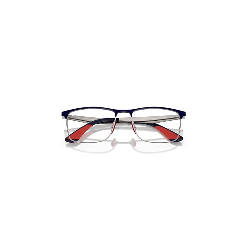 Ray-Ban Rb6516m Optics Scuderia Ferrari Collection Optical Gunmetal Frame Clear Lenses Polarized 55-18
