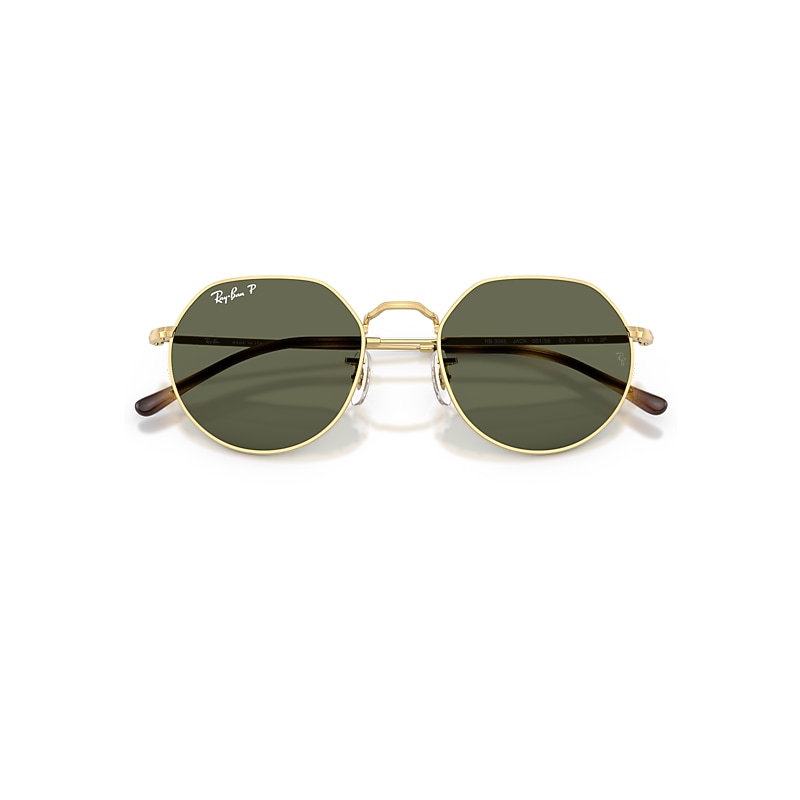 Ray-Ban RB3565 Jack Polarized 001/58 Men's Sunglasses Gold Size 51