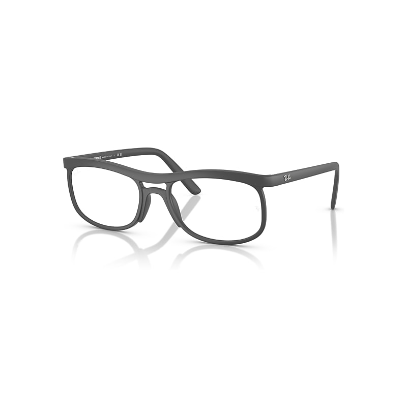 Ray-Ban Eyeglasses  Rb7254 Optics Liteforce - Sand Grey Frame Clear Lenses Polarized 56-20, RX7254