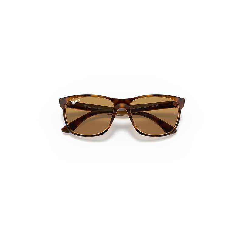 RB4181 Sunglasses in Light Havana and Brown Polarized - RB4181