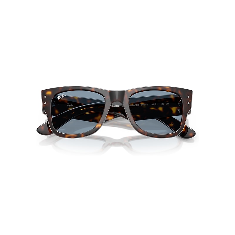MEGA WAYFARER SUMMER CAPSULE Sunglasses in Havana and Blue (51-21