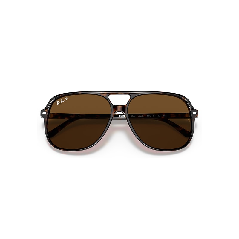 Ray-Ban RB2198 Bill Polarized 902/57 Men's Sunglasses Tortoiseshell Size 56