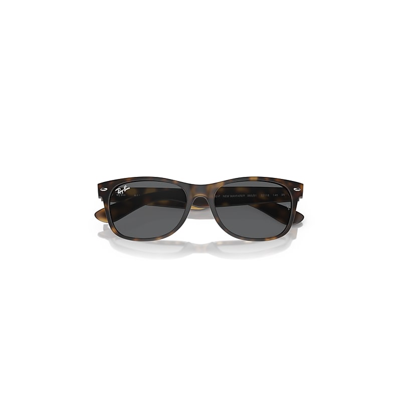 Ray-Ban New Wayfarer Classic Sunglasses Havana Frame Grey Lenses 55-18