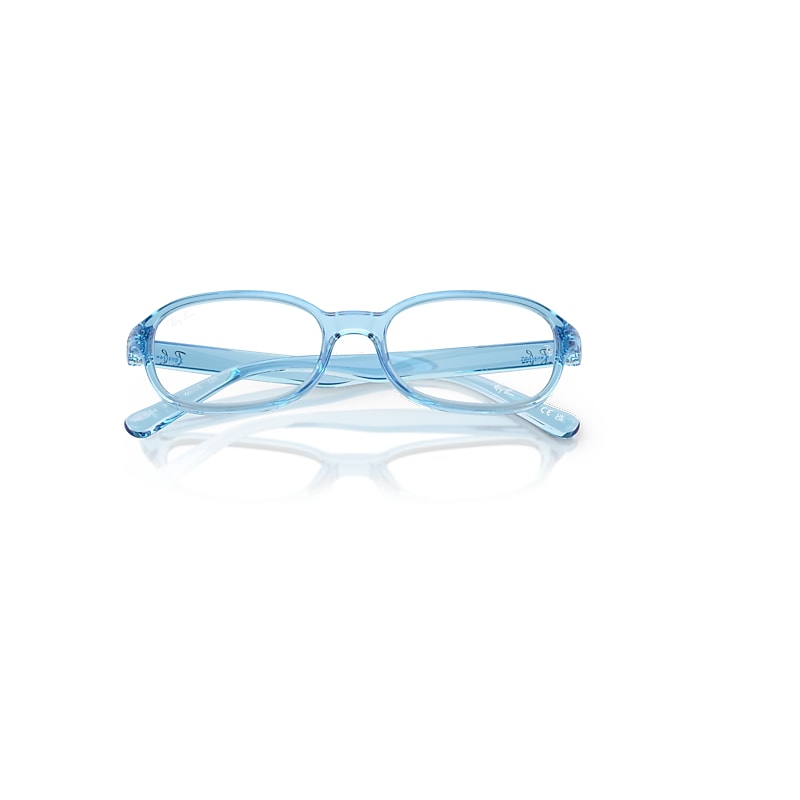 Ray-Ban Rb1904 Optics Kids Bio-based Optical Transparent Blue Frame Clear Lenses Polarized 44-15