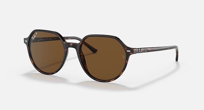 THALIA Polarized Sunglasses in Havana and Brown Polarized (53-18