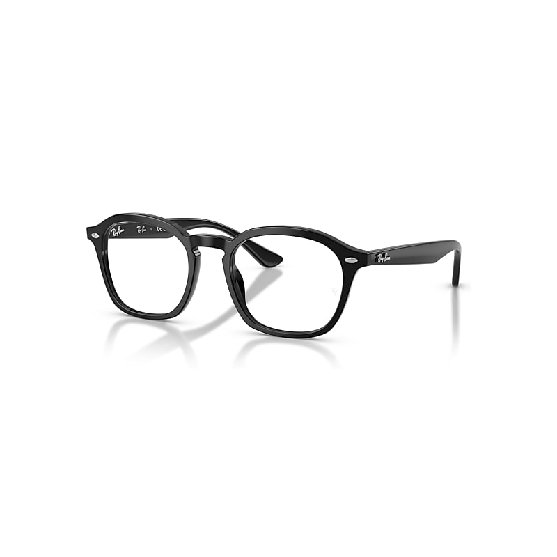Ray-Ban Eyeglasses Unisex Rb5451 Optics - Black Frame Clear Lenses Polarized 50-20
