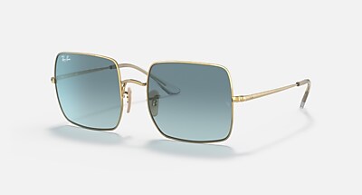 SQUARE 1971 CLASSIC Sunglasses in Silver and Blue Gradient (54-19
