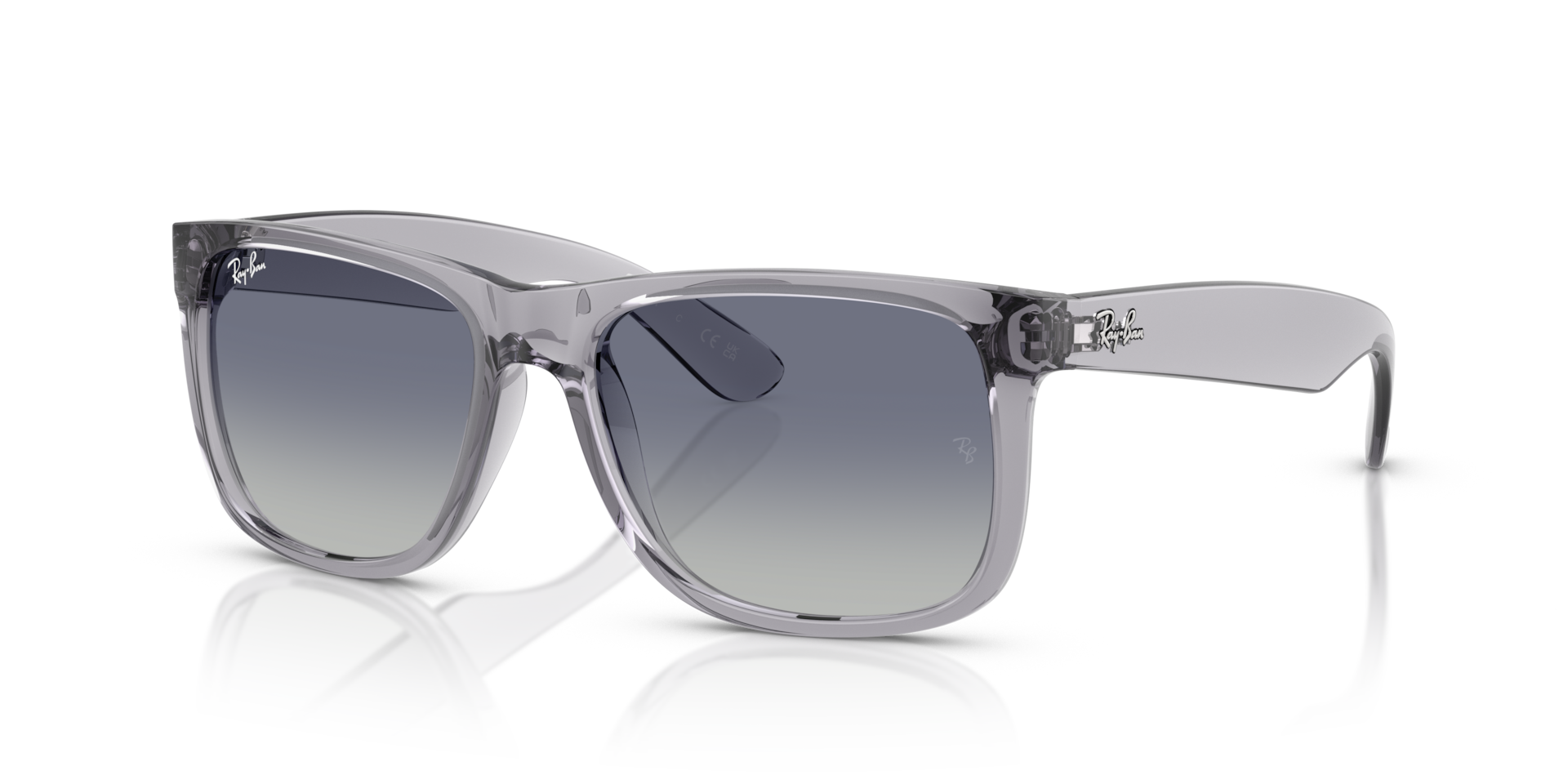 JUSTIN CLASSIC Sunglasses in Transparent Grey and Light Grey