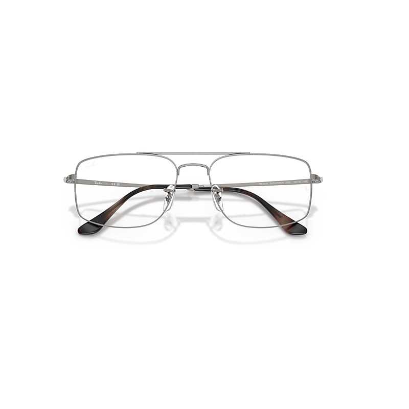 Ray-Ban Explorer III Optics Optical Gunmetal Frame Clear Lenses Polarized 56-18