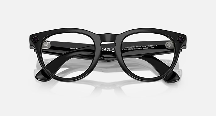 RAY-BAN META (GEN 1) HEADLINER AI Glasses in Black and Clear