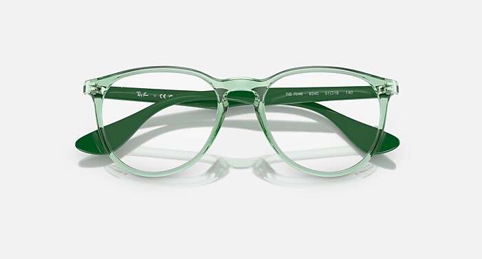 ERIKA OPTICS Eyeglasses with Transparent Green and Clear (51-18