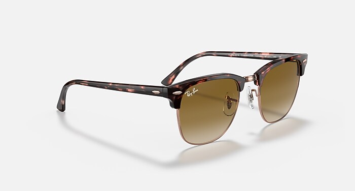 CLUBMASTER FLECK Sunglasses in Pink Havana and Light Brown