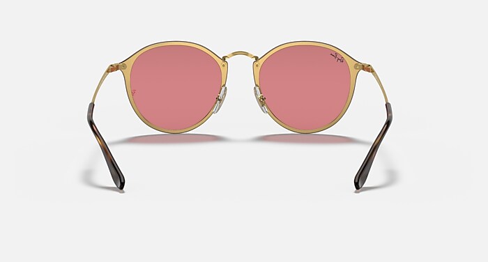 BLAZE ROUND Sunglasses in Arista Gold and Pink - RB3574N | Ray-Ban