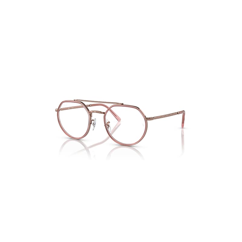 Ray-Ban Eyeglasses   Optics - Copper Frame Clear Lenses Polarized 49-22, RB3765V