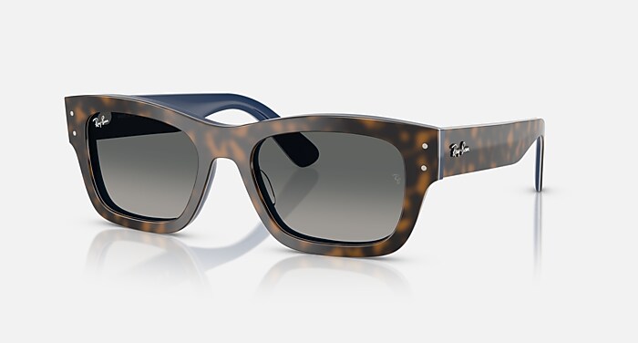 JOSEPH Sunglasses in Havana Grey On Gradient Blue and Gradient
