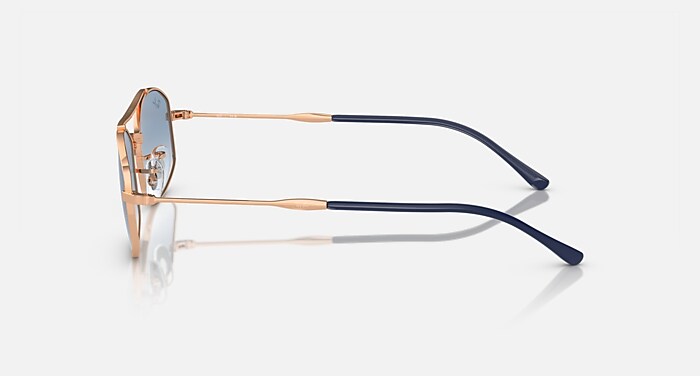 RB3719 Sunglasses in Rose Gold and Light Blue (54-20) - RB3719