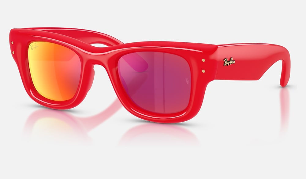WAYFARER PUFFER SPECIAL COLLECTION サングラス レッド と ブラウン