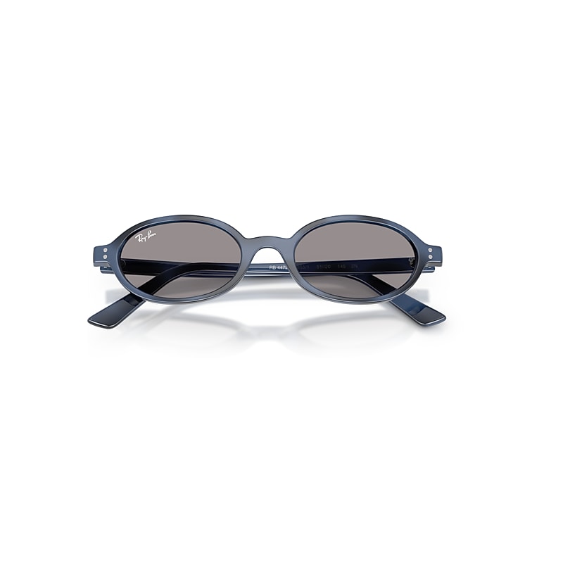 Ray-Ban Khal Bio-based Sunglasses Blue Havana Frame Grey Lenses 48-20