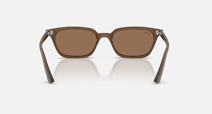 ZAYA BIO-BASED Sunglasses in Transparent Brown and Dark Brown (53