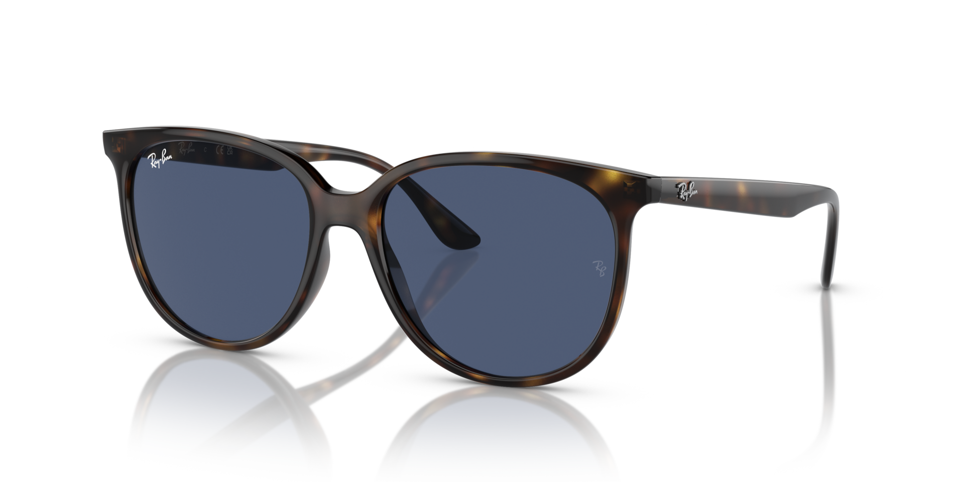 Ray-Ban Rb4378 Lunettes De Soleil - Monture Havana Verres Bleu 54-16 137 €