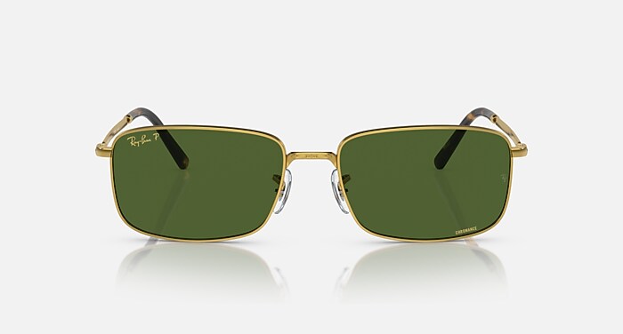 RayBan サングラス　RB3717 偏光レンズ RB3717 POLARIZED+ LENSES Sunglasses in Gold and Dark Green